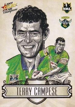 2009 Select NRL Champions - Sketches #SK5 Terry Campese Front